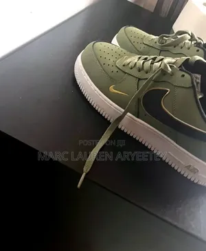 Nike Air Force 1 '07 LV8 "Double Swoosh" – Olive/Black/Gold