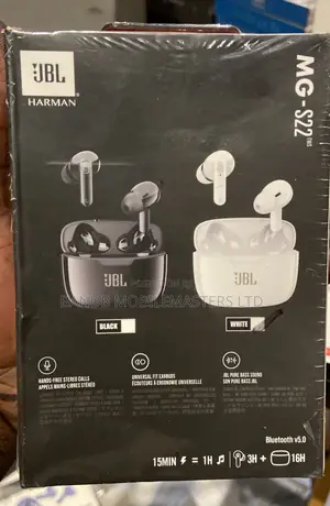 JBL MG-S22 TWS Wireless Bluetooth Earbuds – Only White
