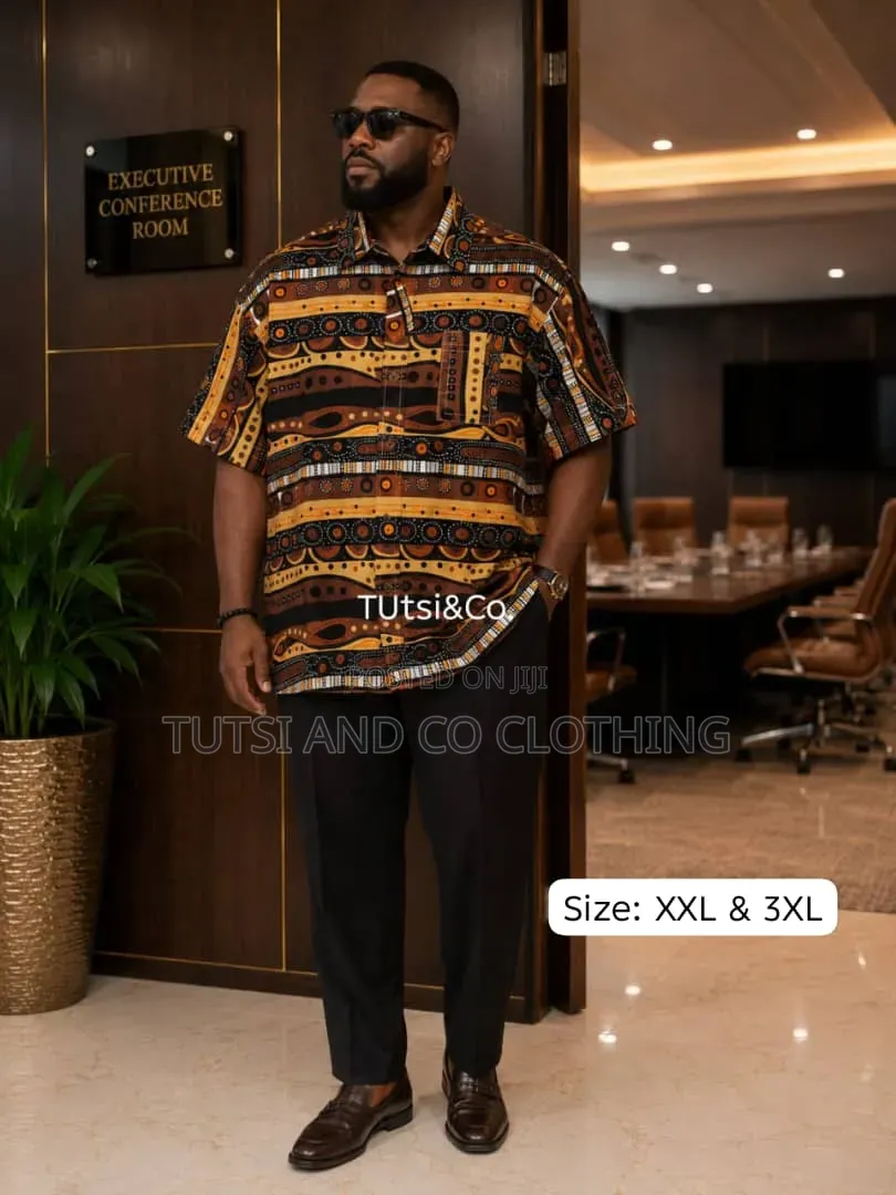 Ready to Wear Male African Print Shirts