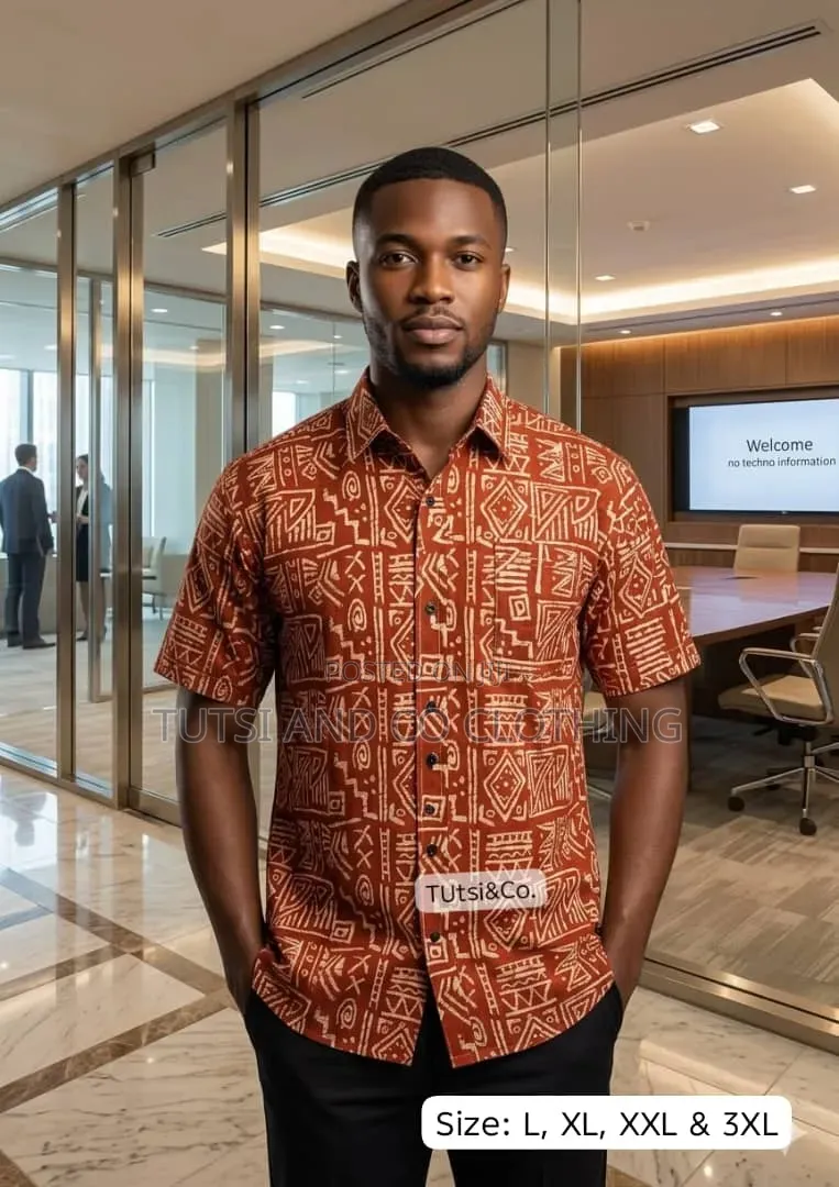 Ready to Wear Male African Print Shirts