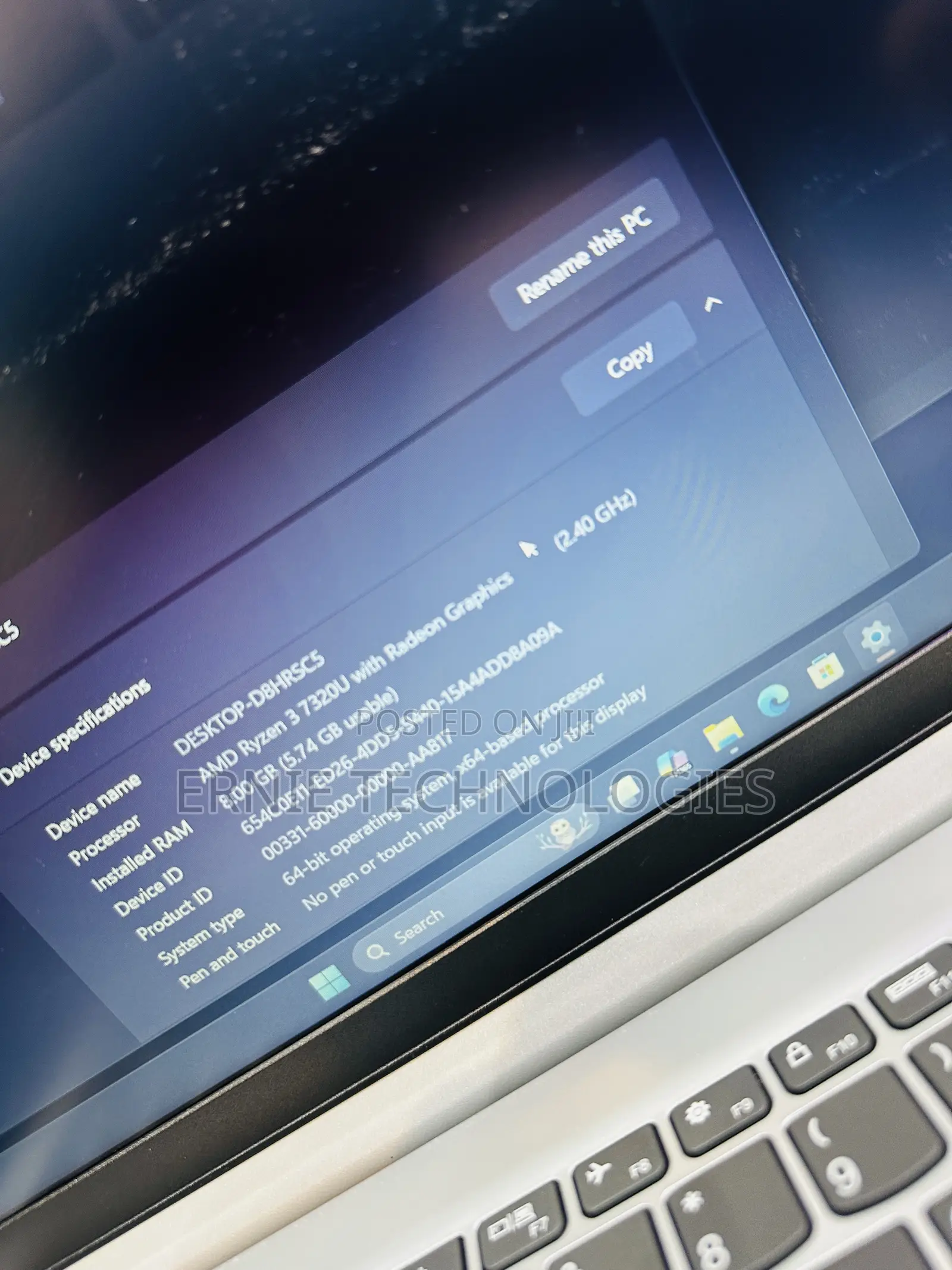 Laptop Lenovo IdeaPad 1 8GB AMD Ryzen 3 SSD 256GB