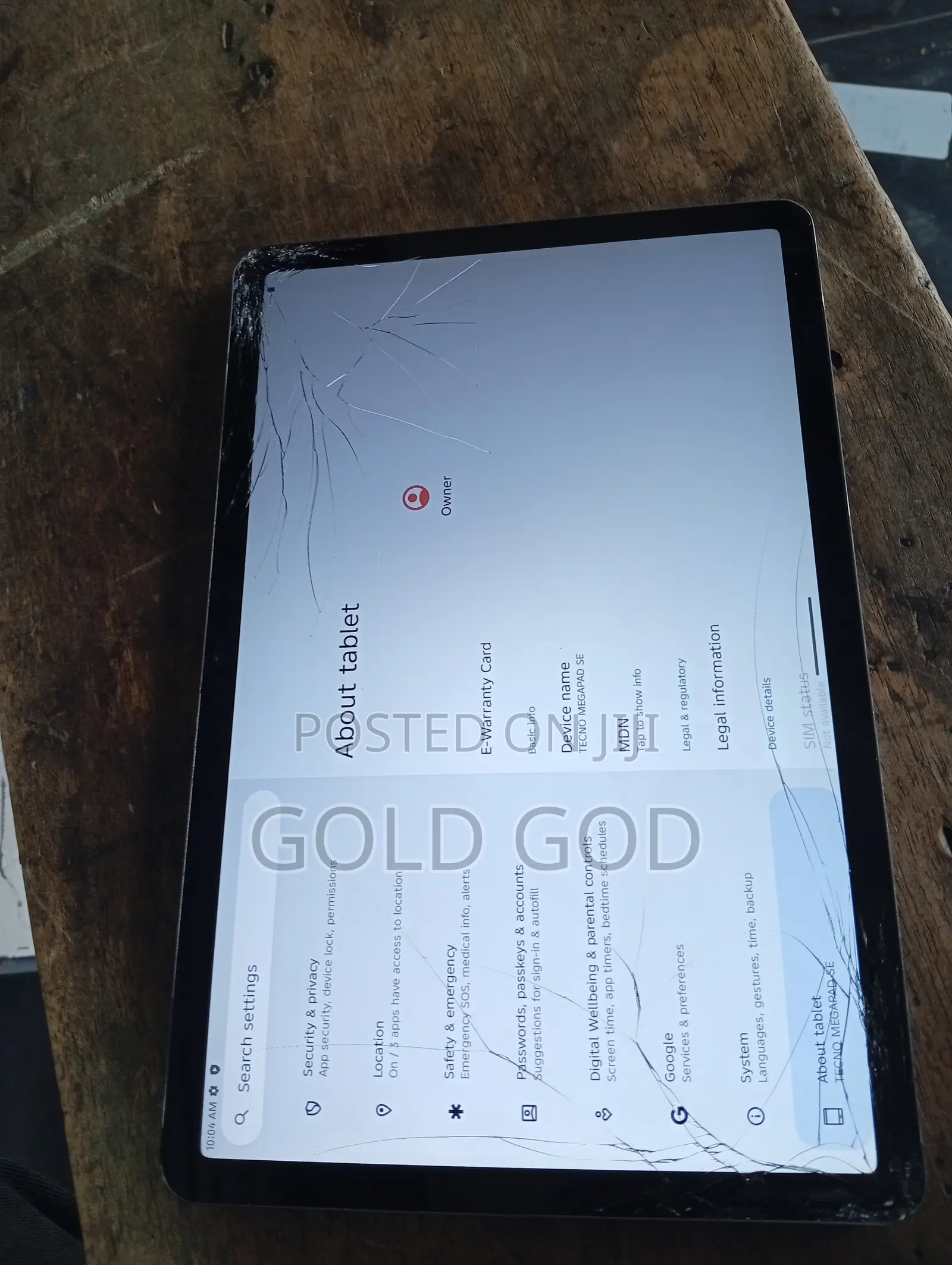 Tecno Megapad SE 128 GB Gray