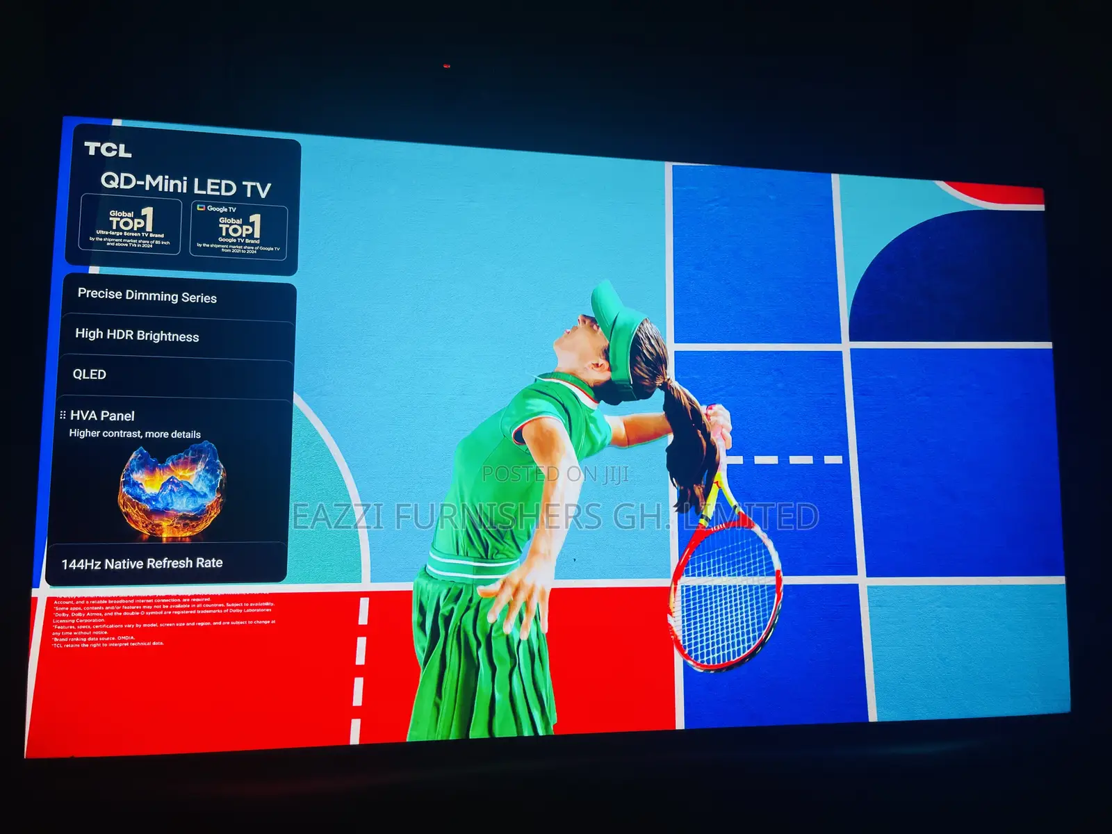TCL 75c6k-Uk Premium 75-Inch QD-Mini Led Qled Smart 144-240hz Uk TV