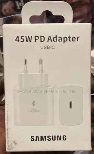 Samsung 45W PD USB-C Super Fast Charger Adapter | Black White