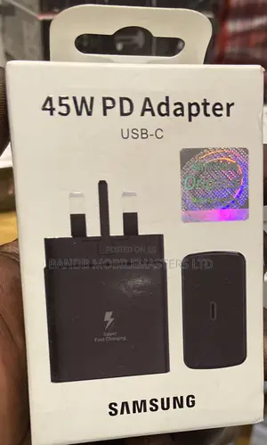 Samsung 45W PD USB-C Super Fast Charger Adapter | Black White