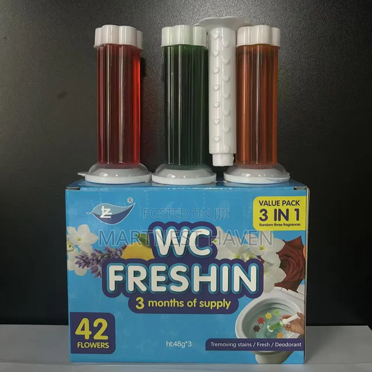 Toilet Seat/Sink Freshener Gel (3pcs)