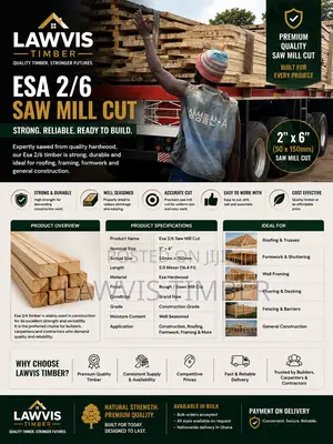 ESA 2×6 Sawn Timber (50 × 150 Mm)