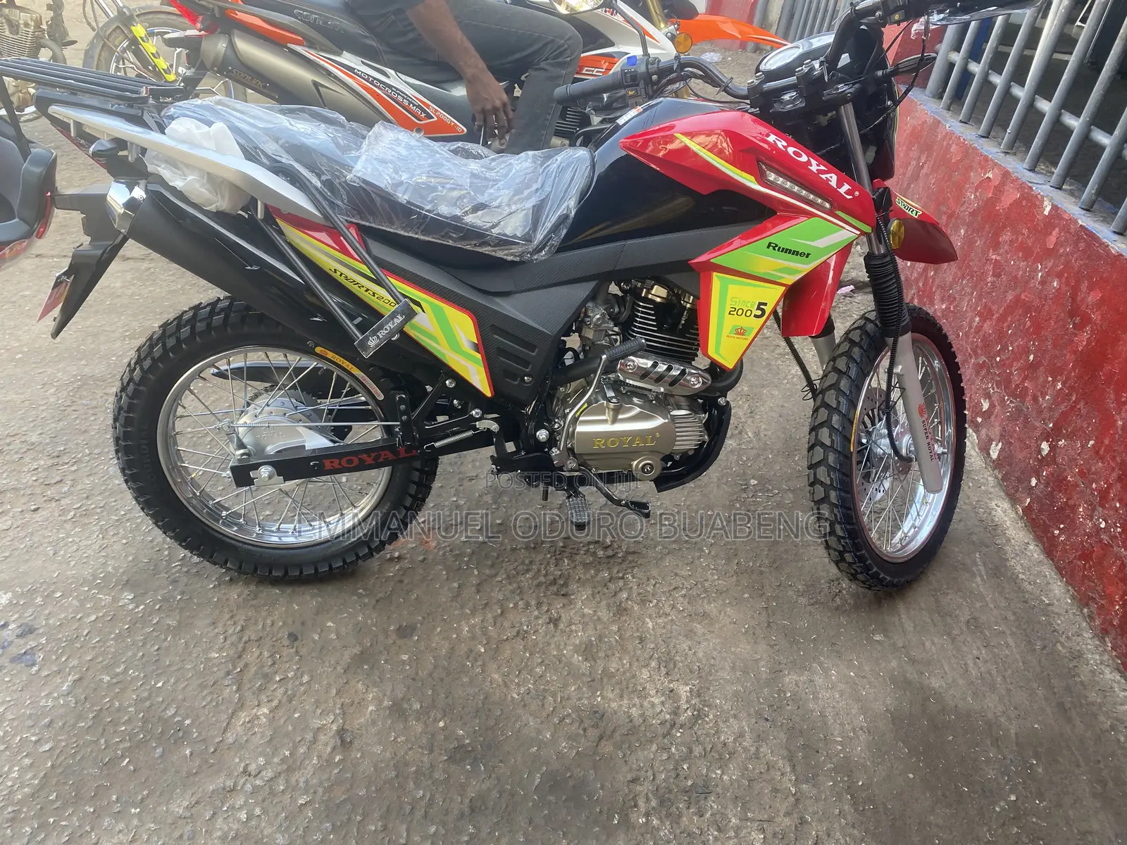 New Royal Motorcycle 2025 Red