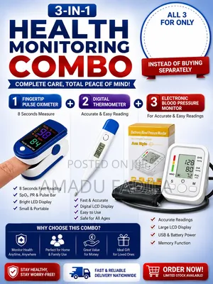 3-in-1 Health Monitoring Combo: