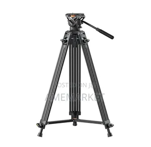 Professional Heavy-Duty Video Tripod With Fluid Head – 1.8m