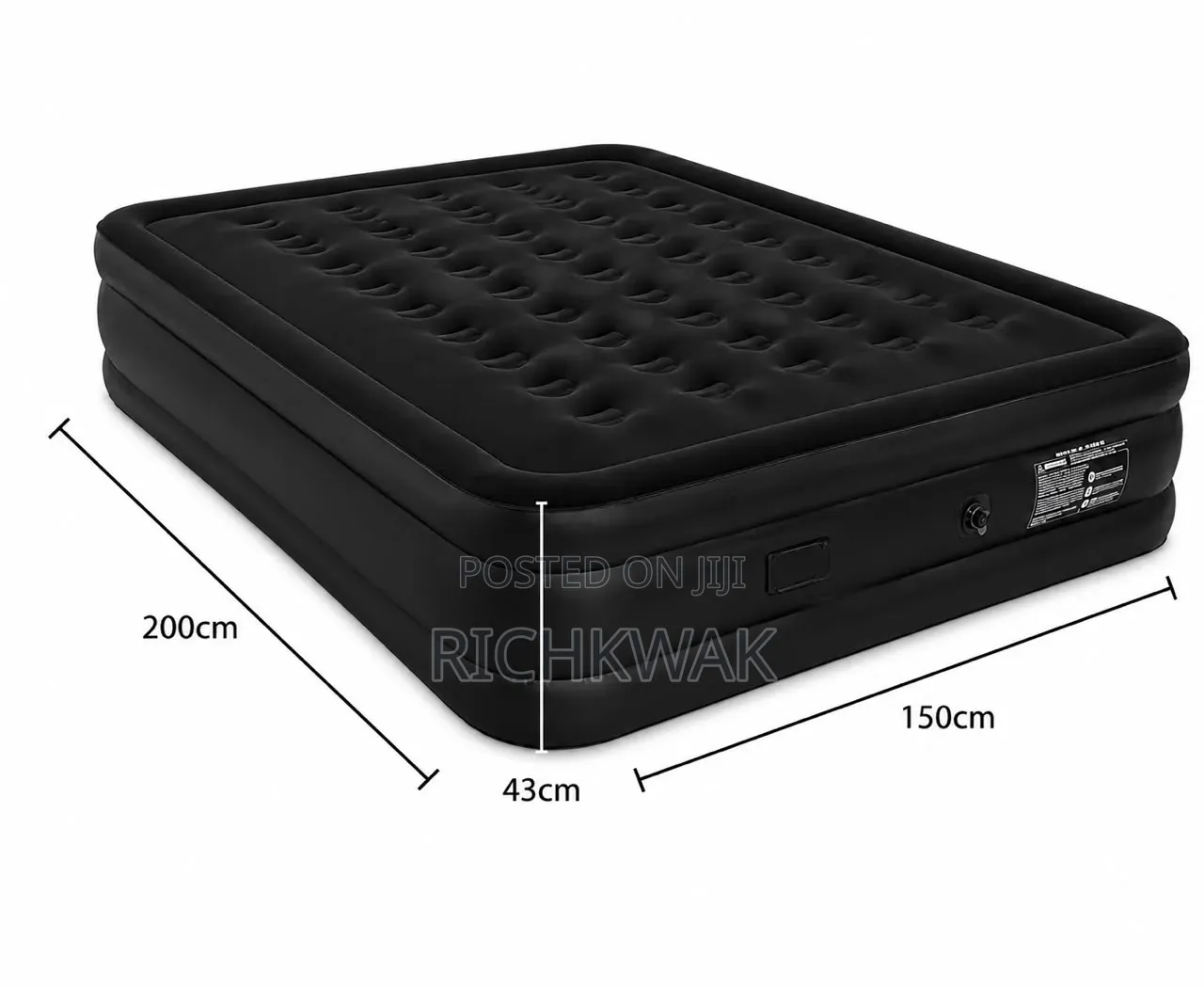 Inflatable Bed With Electric Air Pump