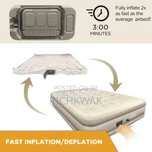 Inflatable Bed With Electric Air Pump