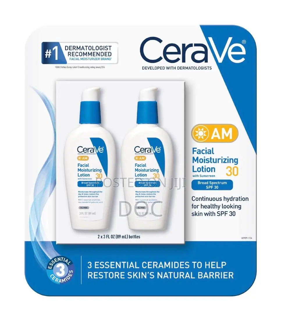 CeraVe AM Facial Moisturizing Lotion 30 SPF, 3 Fl Oz
