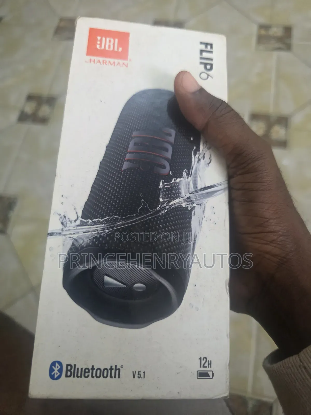 JBL Flip 6 Waterproof Wireless Bluetooth Speaker Black