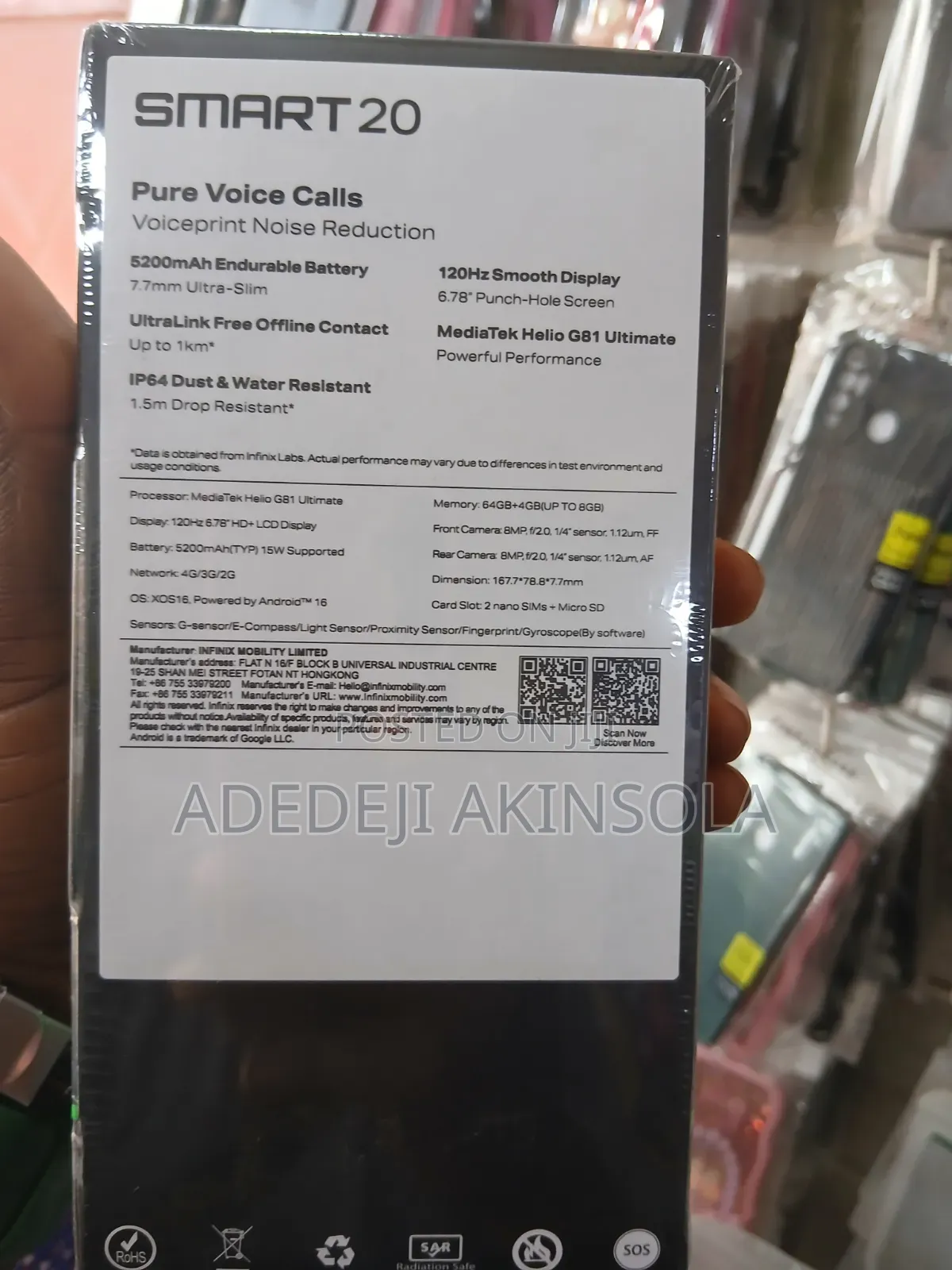 New Infinix Smart 20 64 GB