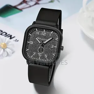 2-in-1 Women/Men Silicone Strap Couple Watch