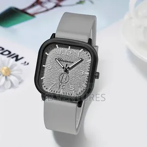 2-in-1 Women/Men Silicone Strap Couple Watch