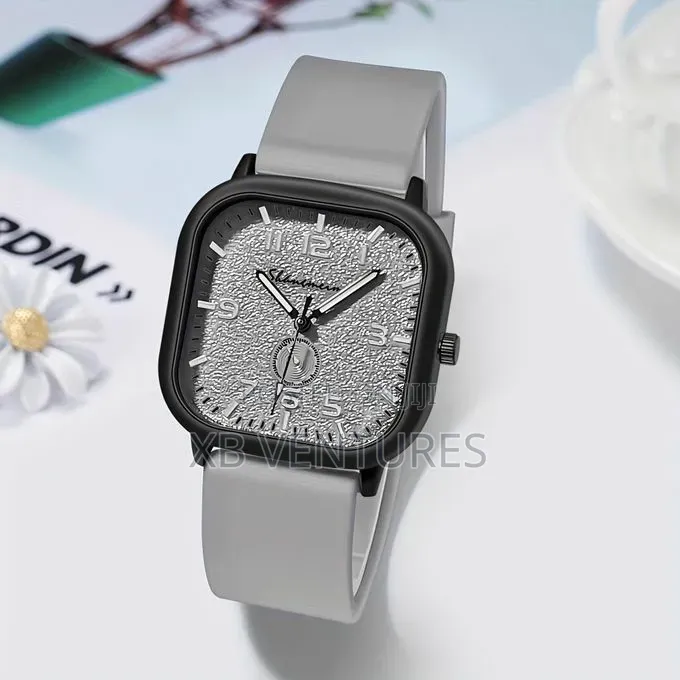 2-in-1 Women/Men Silicone Strap Couple Watch
