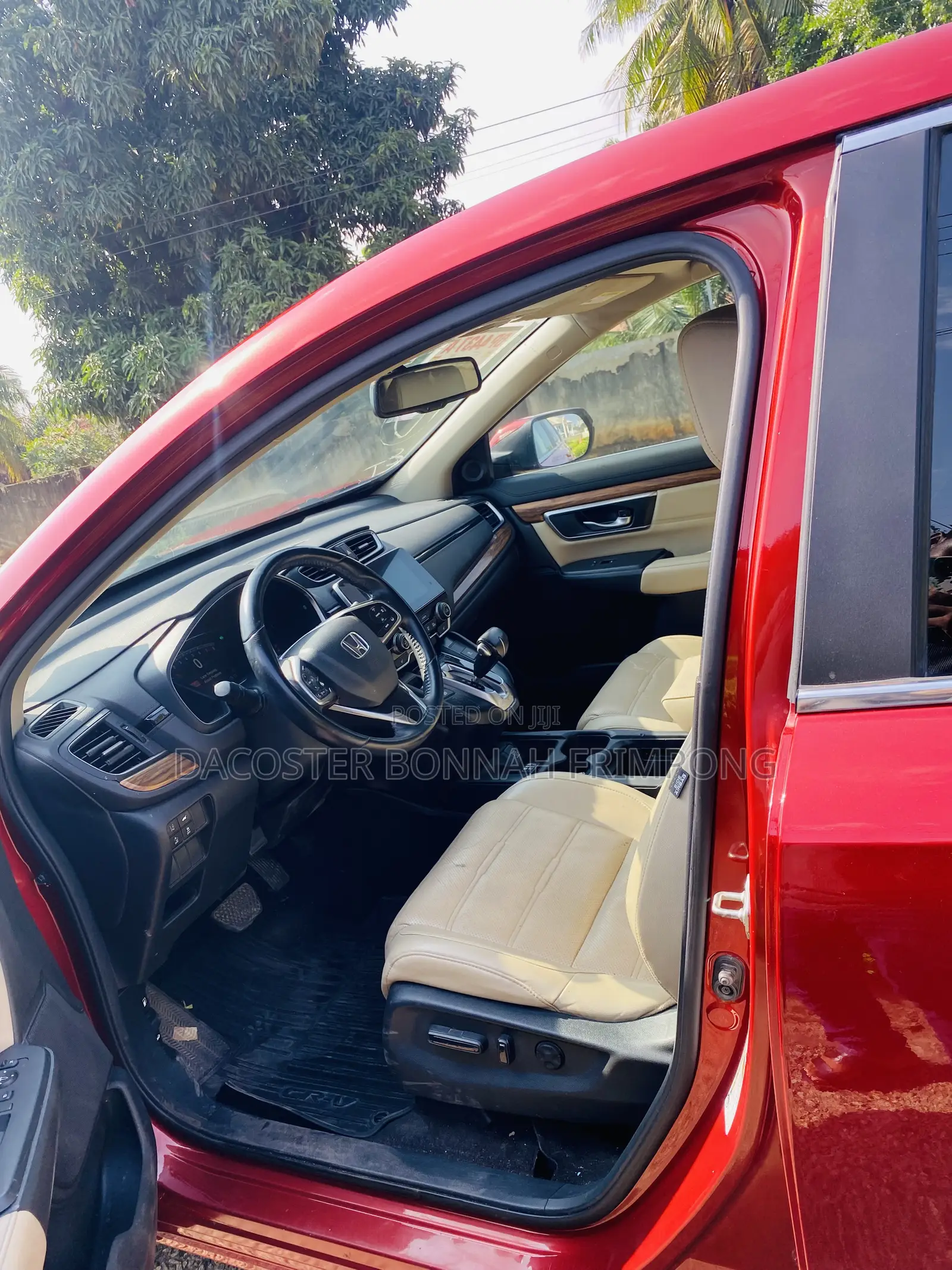 Honda CR-V EX-L 4dr SUV AWD (1.5L 4cyl CVT) 2017 Red