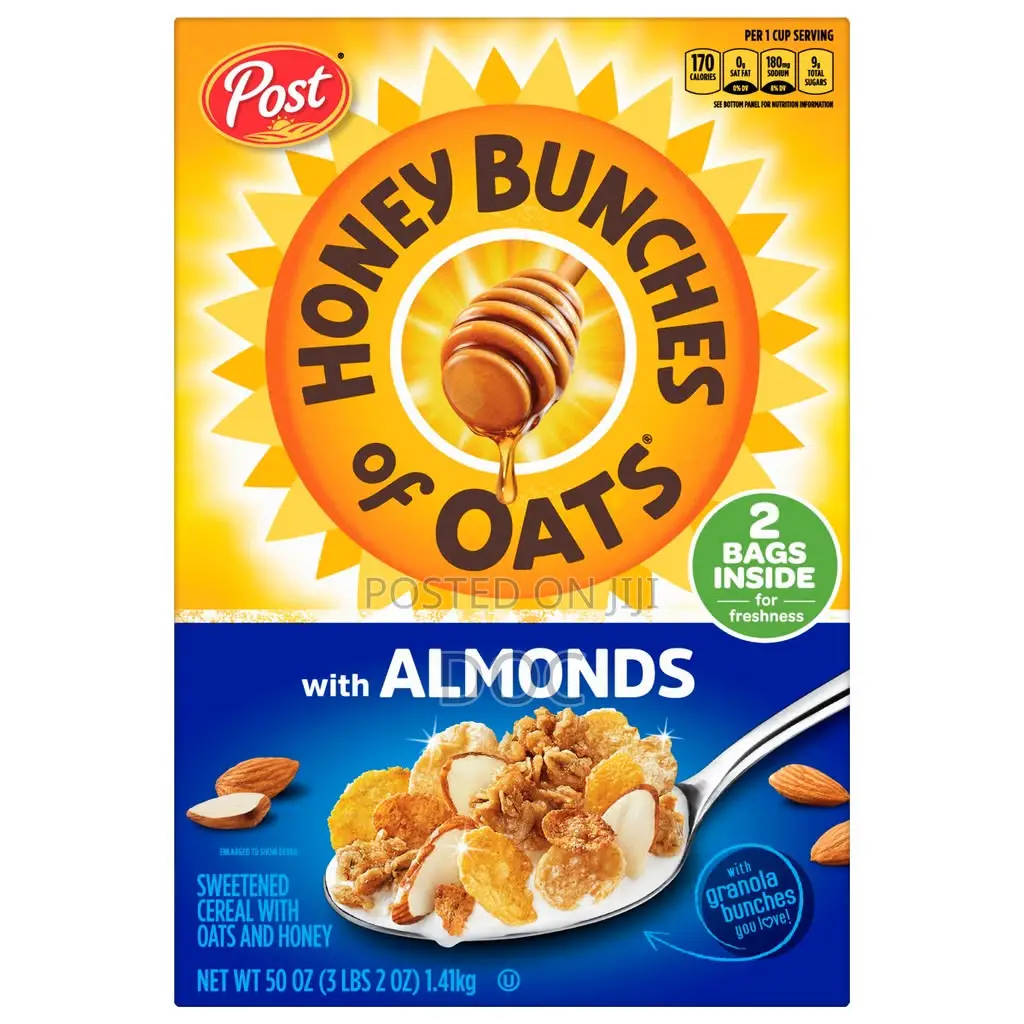 Post Honey Bunches of Oats With Almonds Cereal, 50 Oz