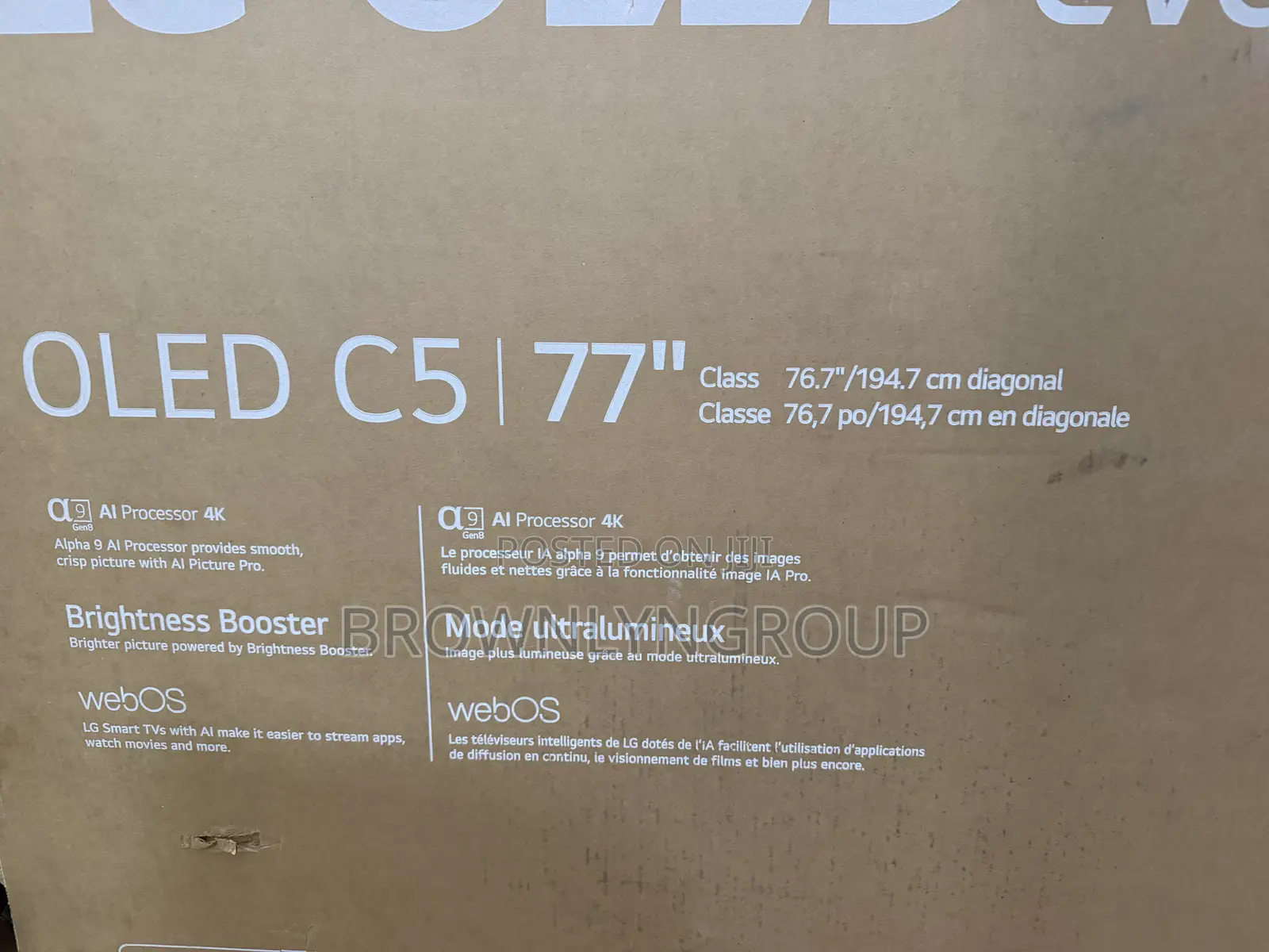LG 77-Inch OLED Evo Ai C5 Smart TV - 2025