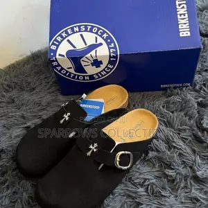 Chrome Hearts X Birkenstock Boston Clogs(Suede Black)