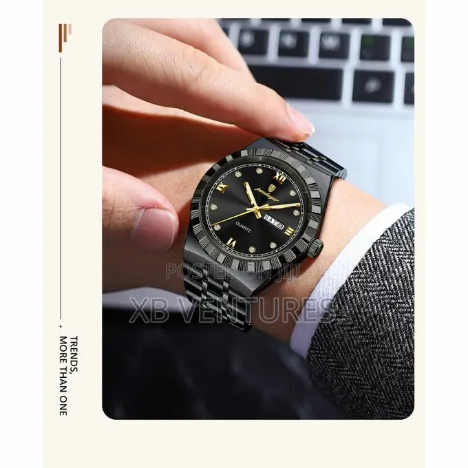 POEDAGAR 872 Men's Watch Business Leisure Black