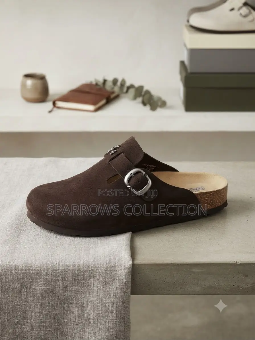Chrome Hearts X Birkenstock Boston Clogs(Suede Coffee Brown)