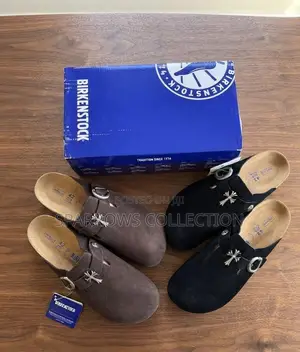 Chrome Hearts X Birkenstock Boston Clogs(Suede Coffee Brown)