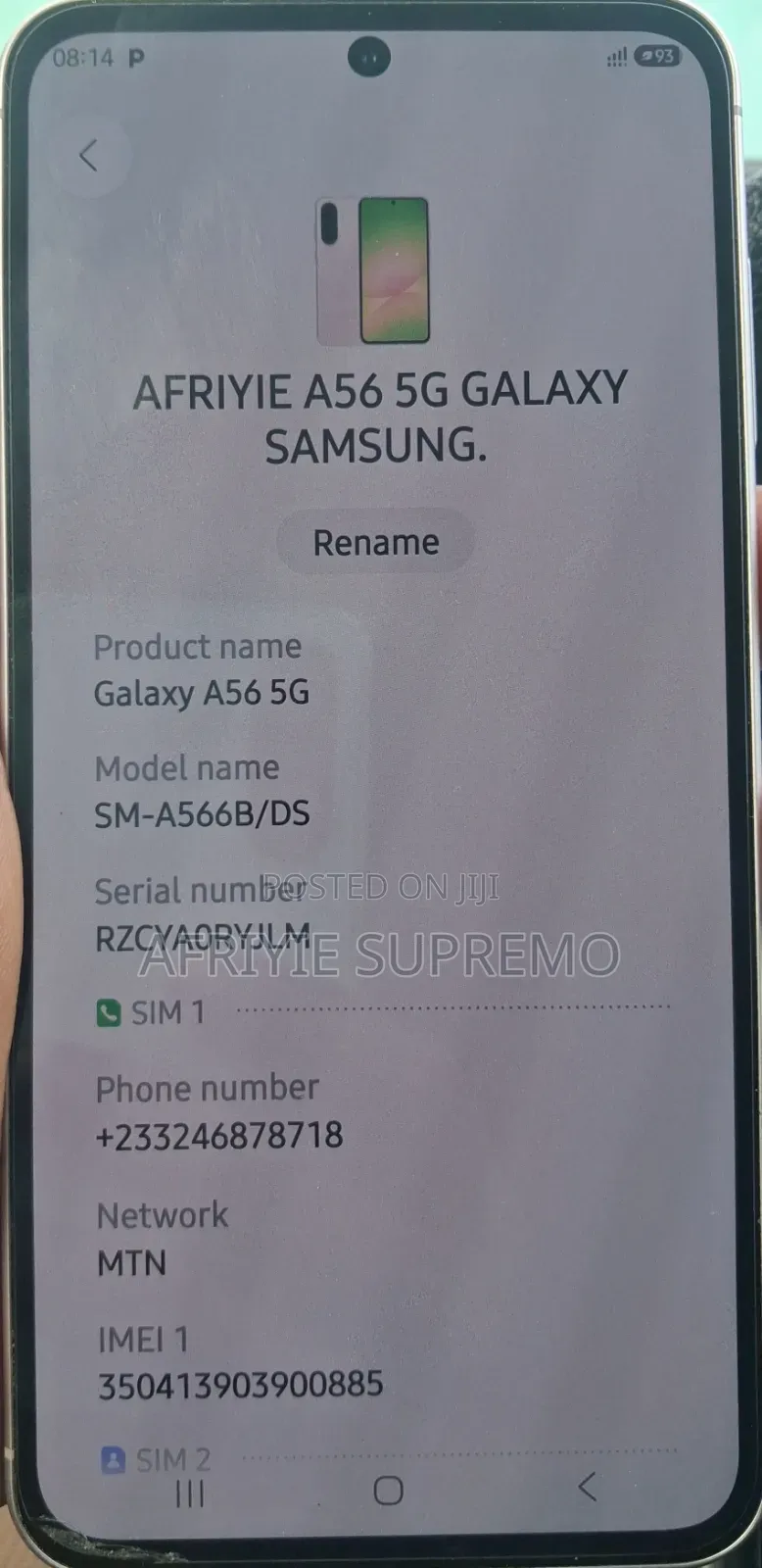 Samsung Galaxy A56 256 GB Gray