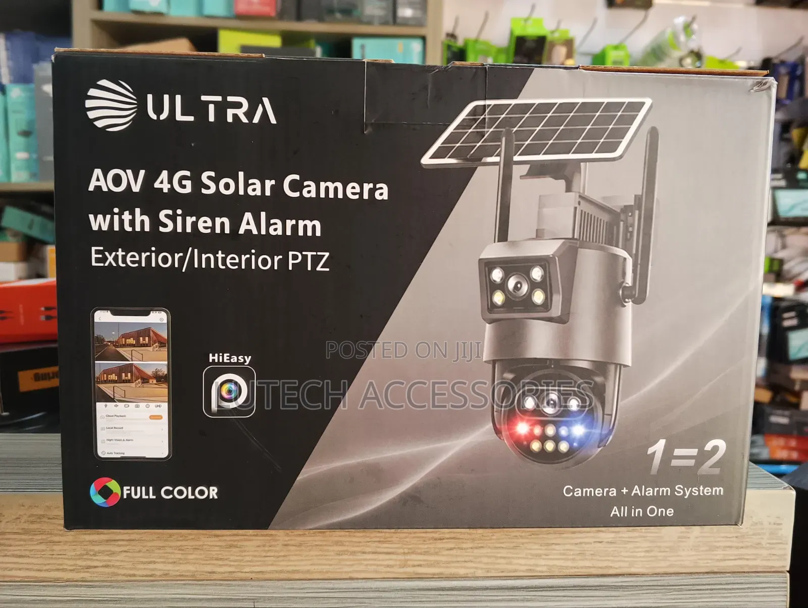 Ultra AOV 4G 2 Lens Solar Camera With Siren/S12