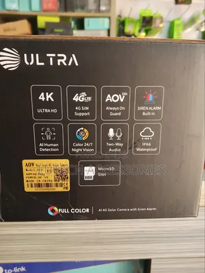 Ultra AOV 4G 2 Lens Solar Camera With Siren/S12
