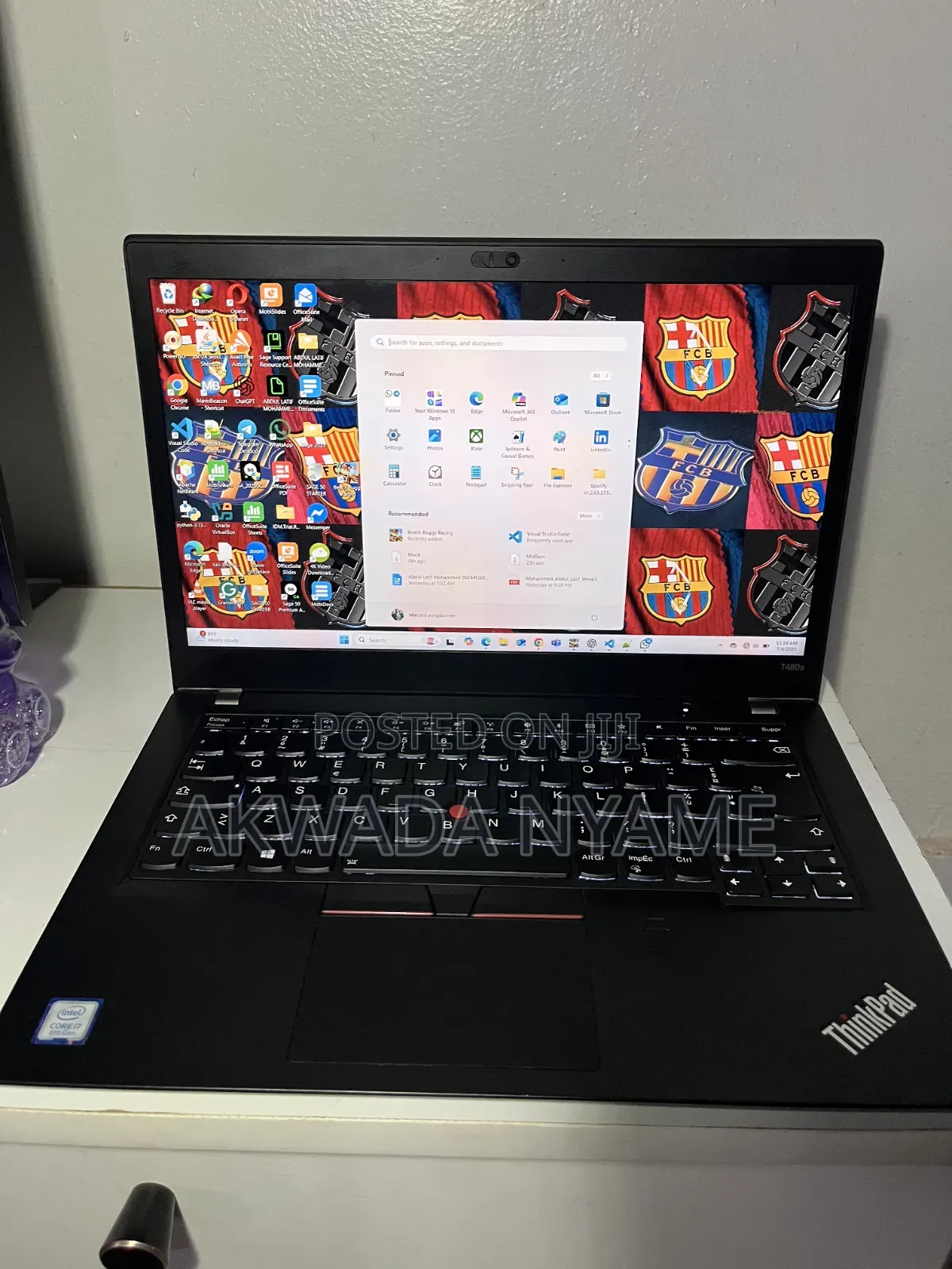 Laptop Lenovo ThinkPad T480s 8GB Intel Core i7 SSD 256GB