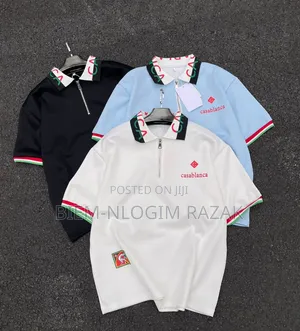 High Quality Thick N Heavy Paris and Casablanca Zip Up Club Tshirts