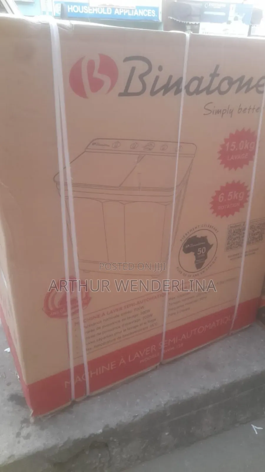 15kg Binatone Twin Tub Washing Machine