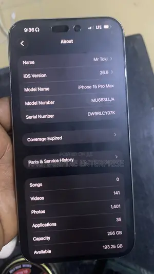Apple iPhone 15 Pro Max 256 GB Gray
