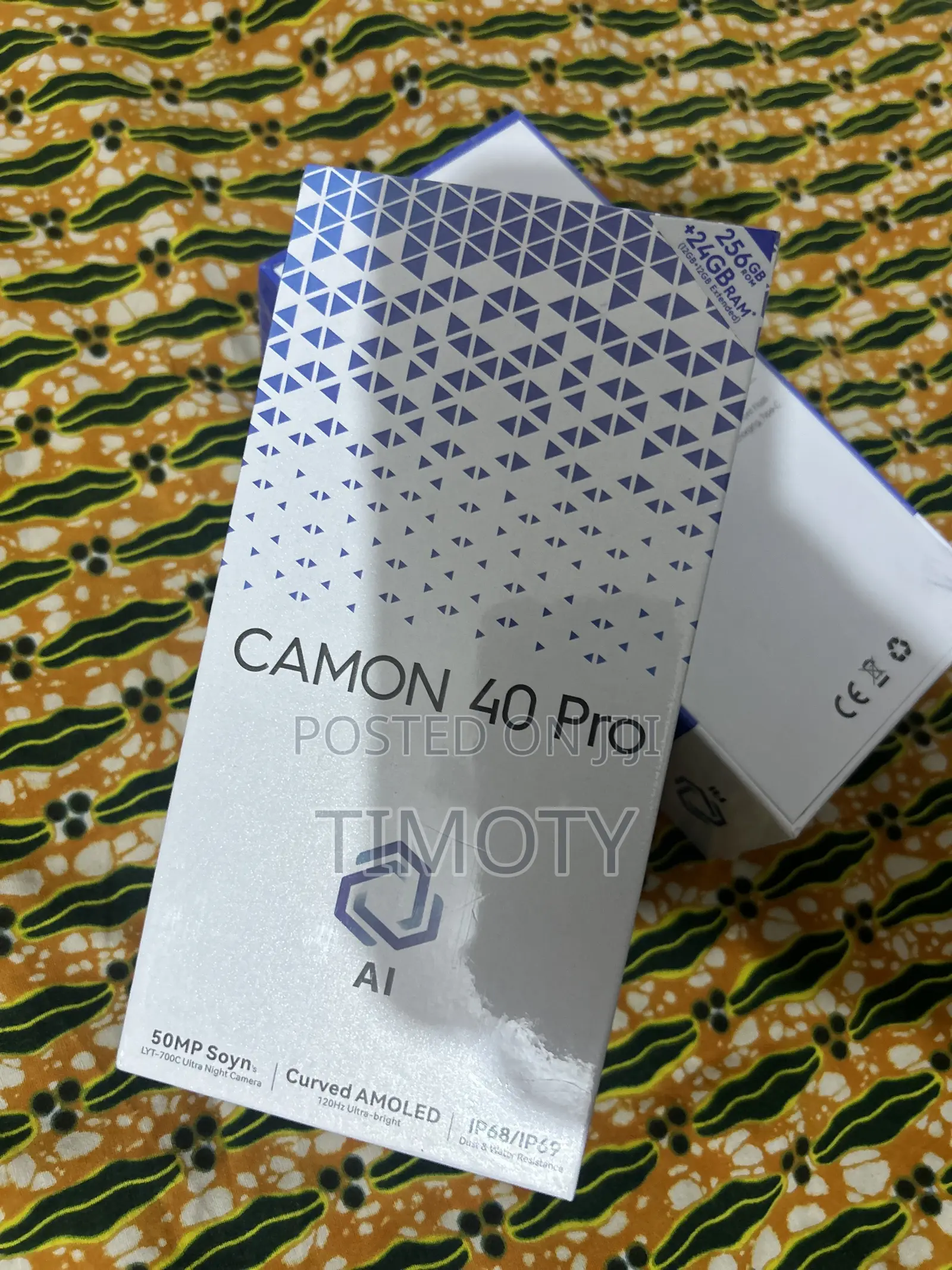 New Tecno Camon 40 Pro 5G 256 GB Black