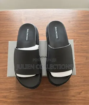 Balenciaga Slide Black and Amry Green