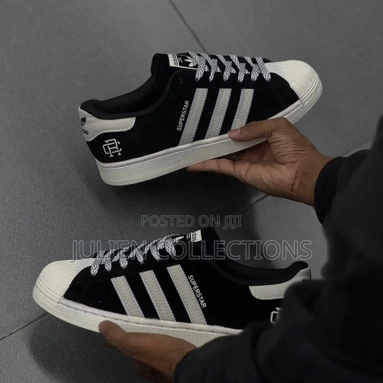 Adidas Superstar Black Leather N White