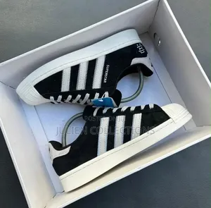 Adidas Superstar Black Leather N White