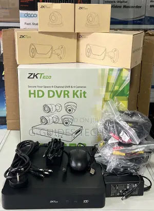 ZKTeco 4-Channel HD DVR Camera Kit