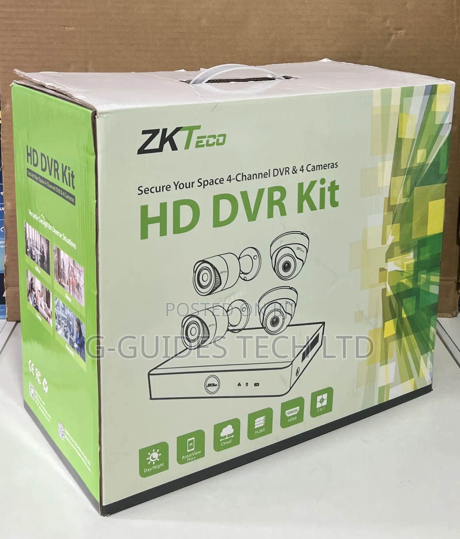 ZKTeco 4-Channel HD DVR Camera Kit