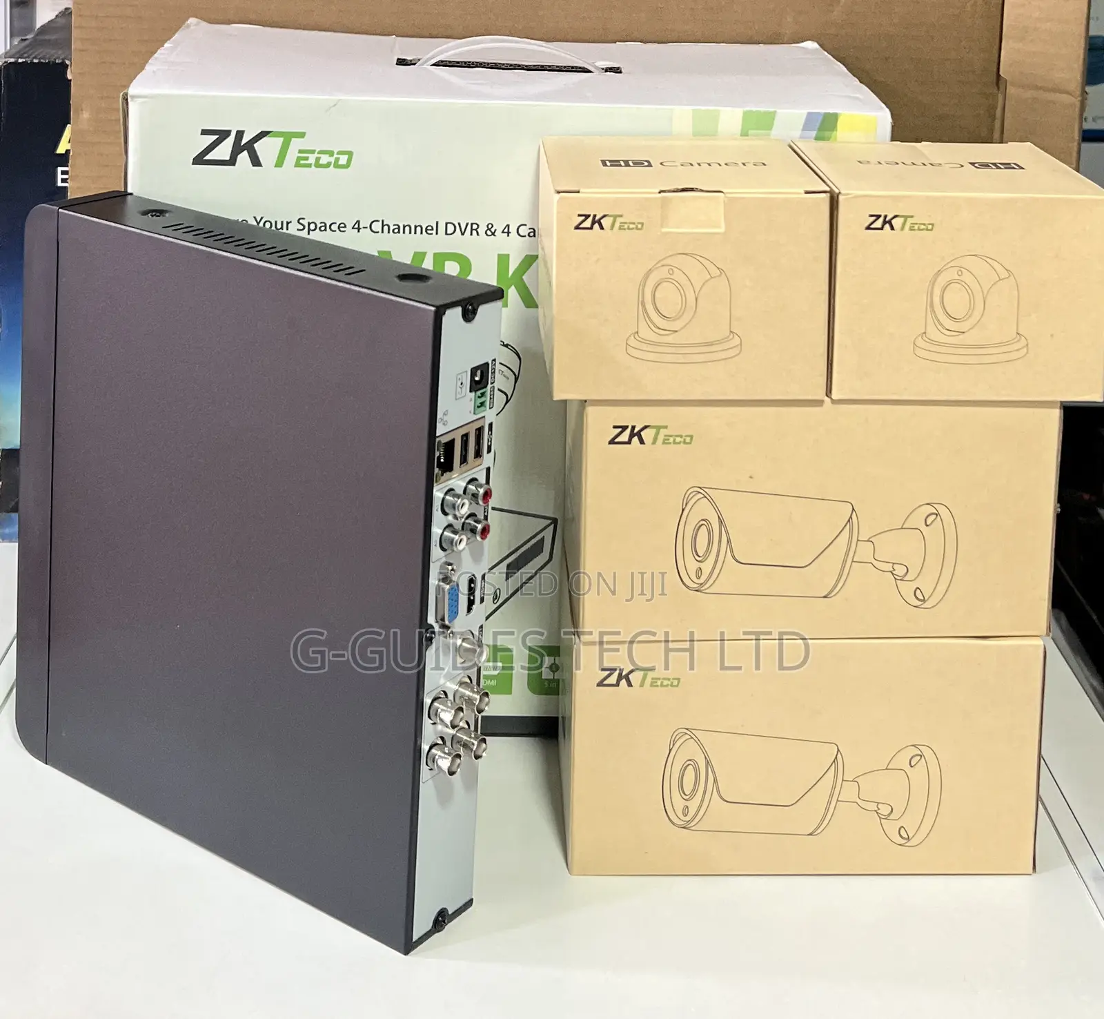 ZKTeco 4-Channel HD DVR Camera Kit