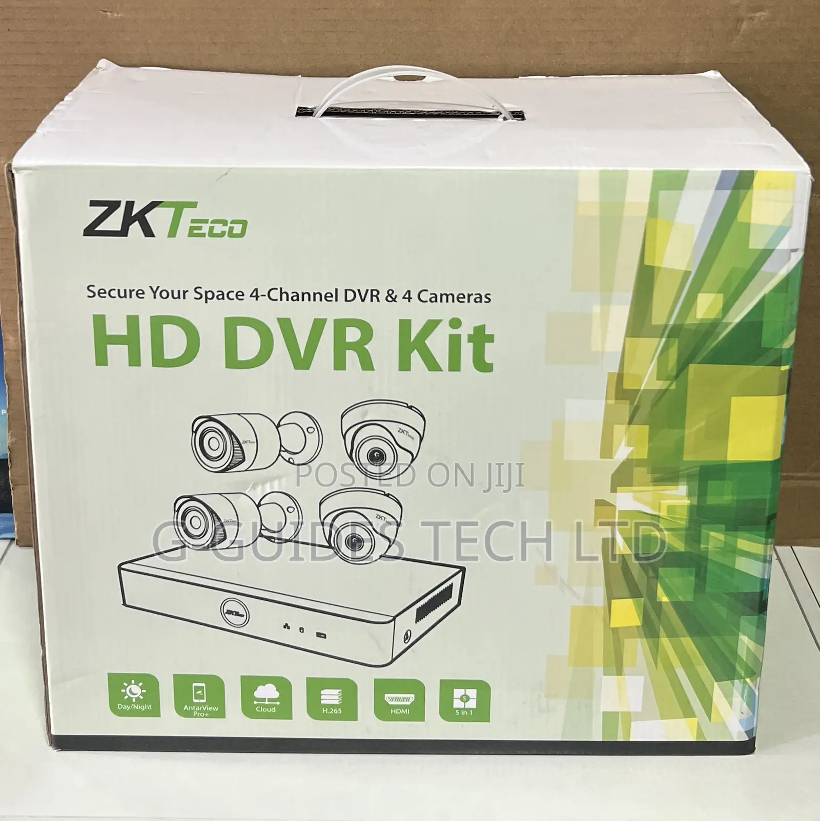 ZKTeco 4-Channel HD DVR Camera Kit
