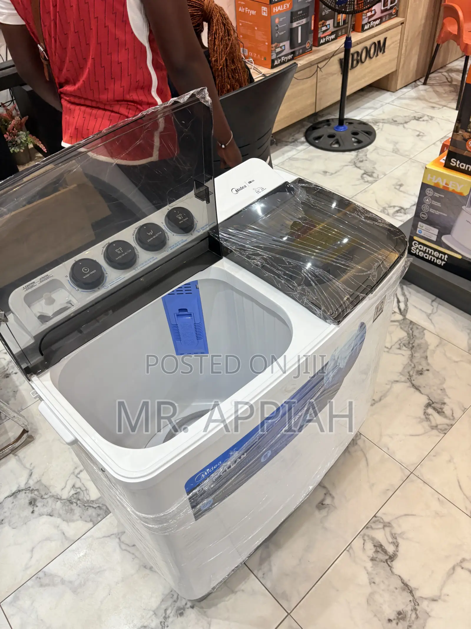 Quality Midea 12kg Spin Dry Washing Machine(Transparent Lid) 