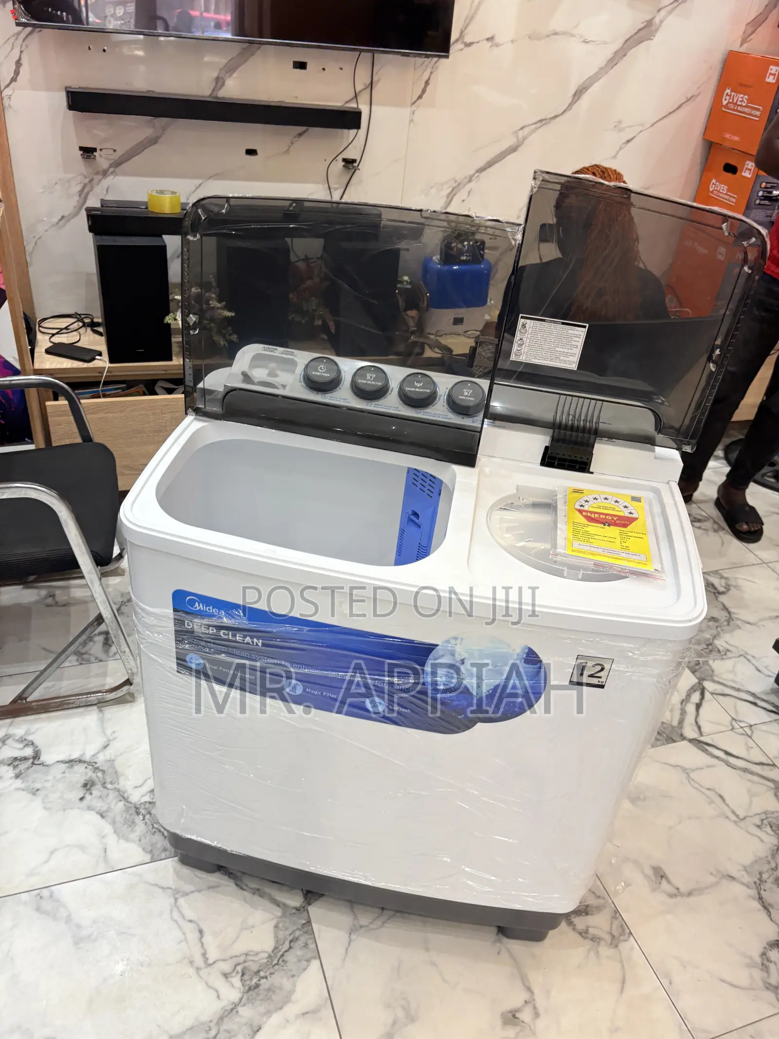 Check Out Affordable Midea 12kg Twin Tub Washing Machine(Semi-Auto)
