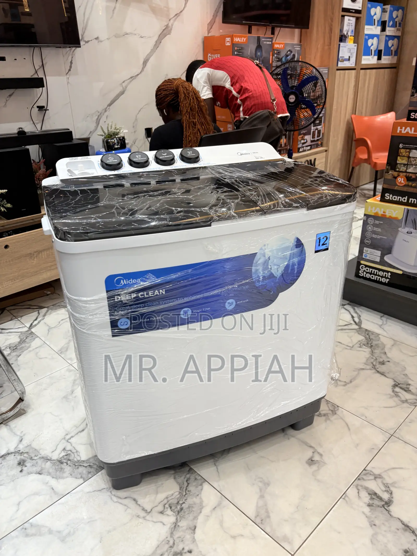Check Out Affordable Midea 12kg Twin Tub Washing Machine(Semi-Auto)