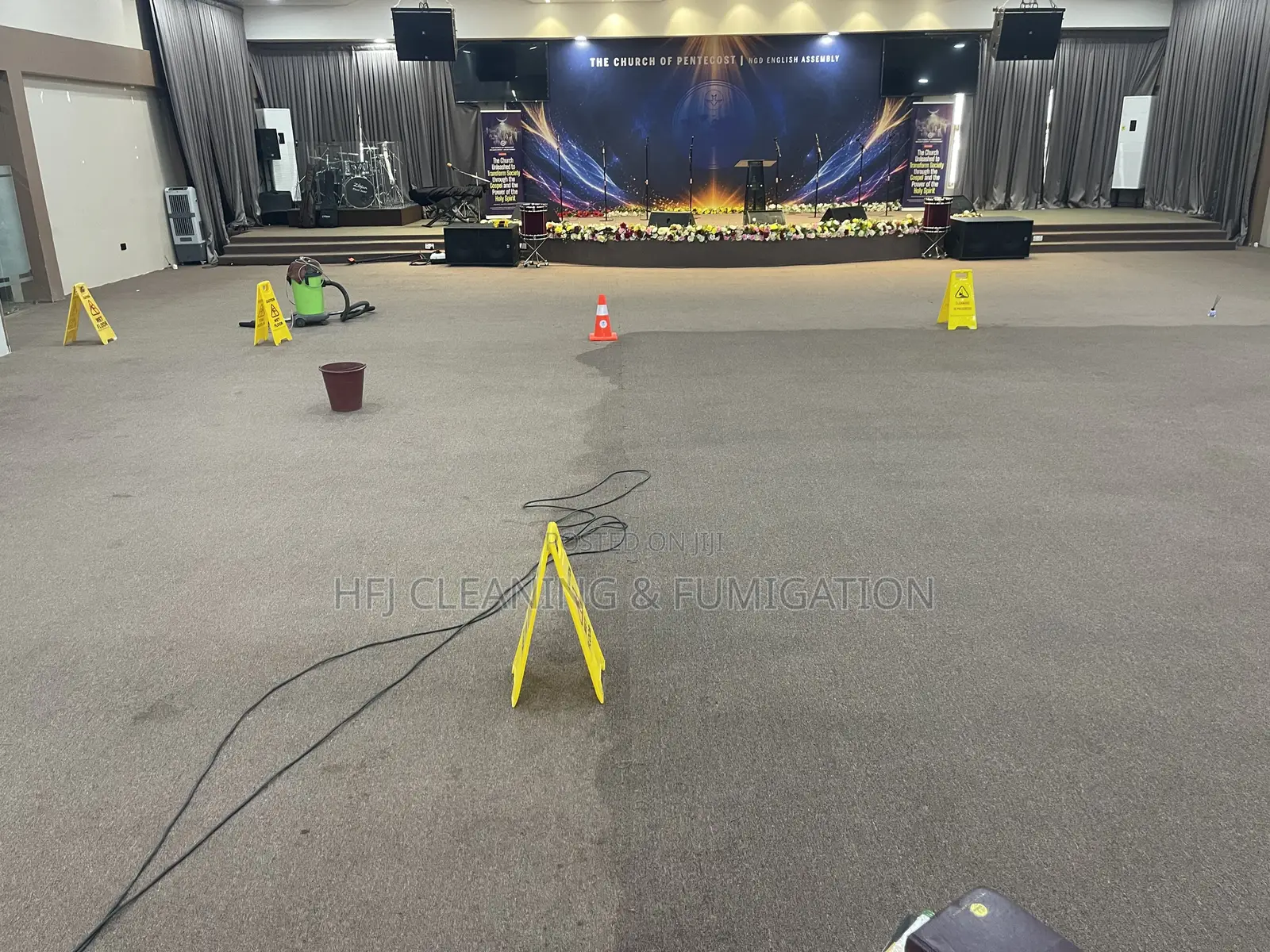 Church Auditorium Cleaning