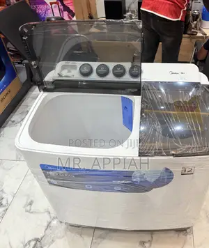 Efficient Midea 12kg Twin Tub Washing Machine(Transparant Lid)