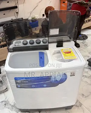 Efficient Midea 12kg Twin Tub Washing Machine(Transparant Lid)
